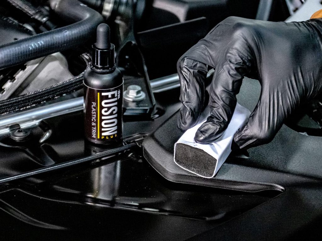 Interior ceramic polishing in progress